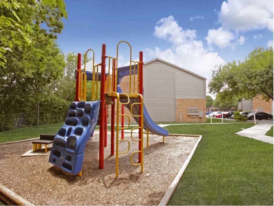 colorful playground on a sunny day